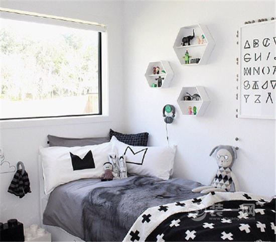 黑白45平米简约风格设计 文艺女孩的一居室